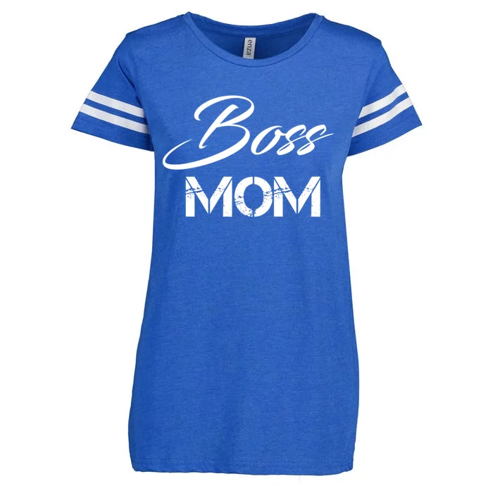 Boss Mom Great Gift Funny Gift Enza Ladies Jersey Football T-Shirt