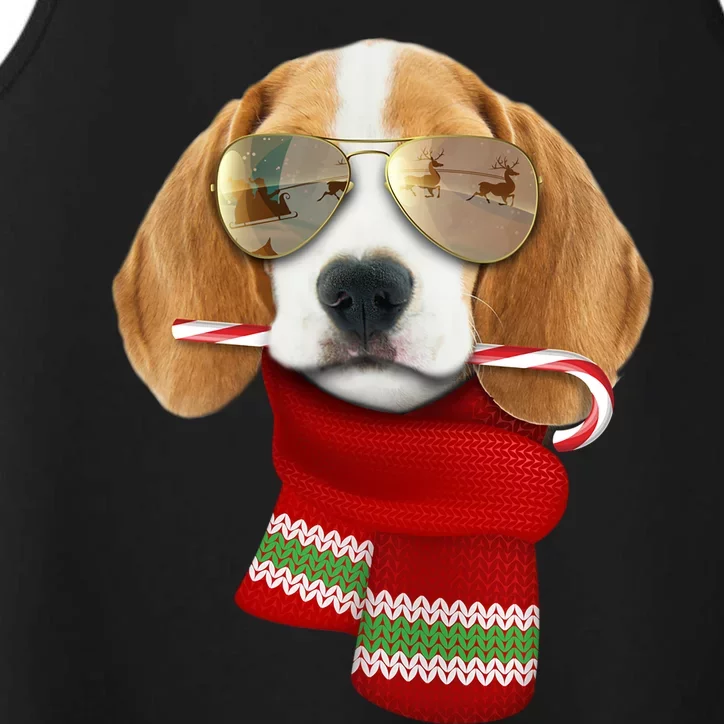 Beagle Meaningful Gift Christmas Gift For Dog Lovers Puppy Sunglasses Great Gift Performance Tank