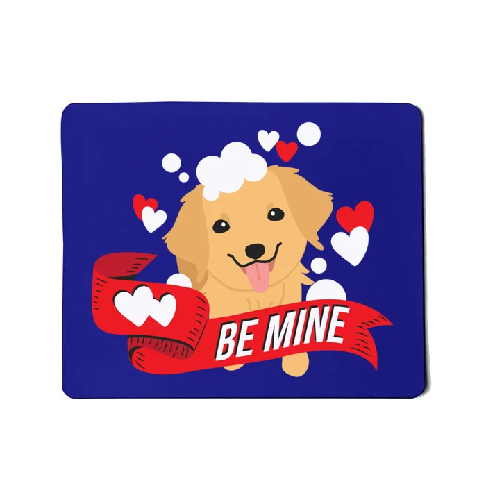 Be Mine Gift Funny Valentine's Day Cute Dog Puppy Gift Mousepad