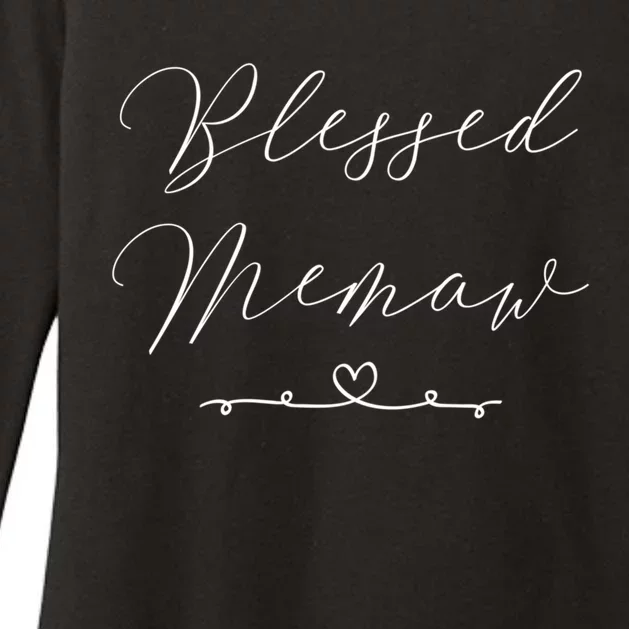 Blessed Memaw Gift Womens CVC Long Sleeve Shirt