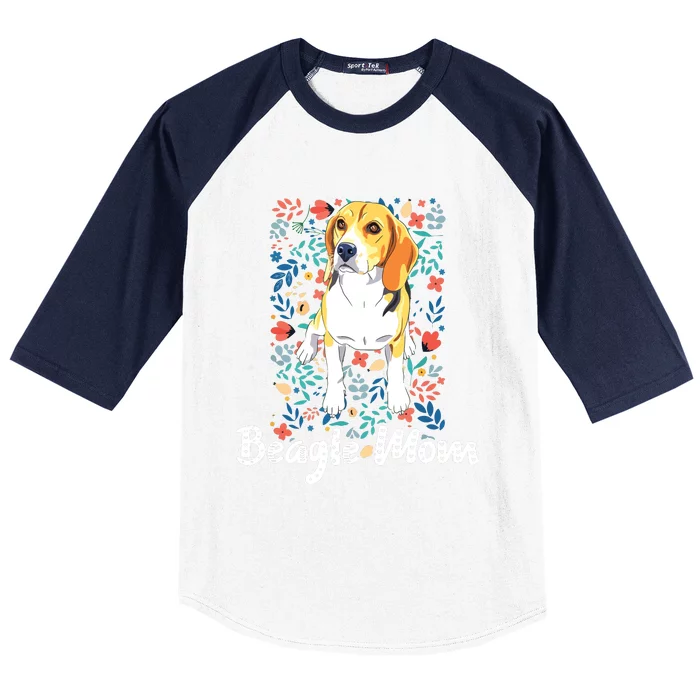 Beagle Mom Gifts For Funny Dog Lovers Beagle Mama Baseball Sleeve Shirt