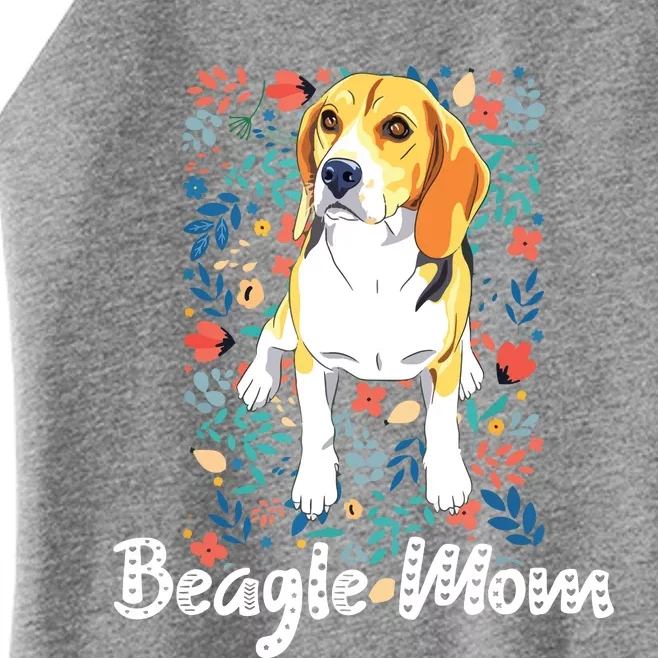 Beagle Mom Gifts For Funny Dog Lovers Beagle Mama Women’s Perfect Tri Rocker Tank