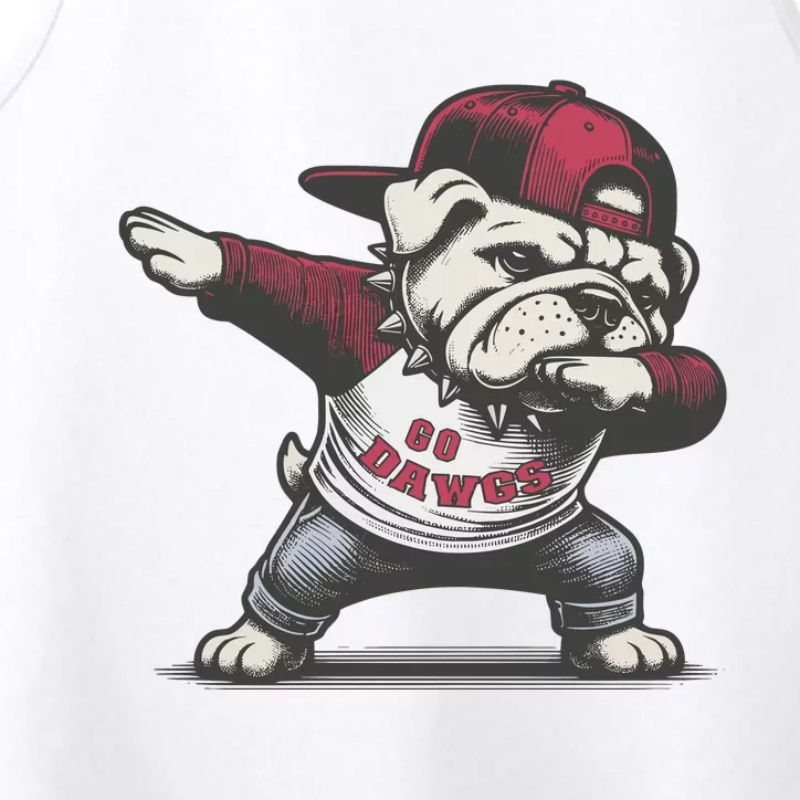 Bulldogs Mascot Go D.A.W.G.S Performance Tank