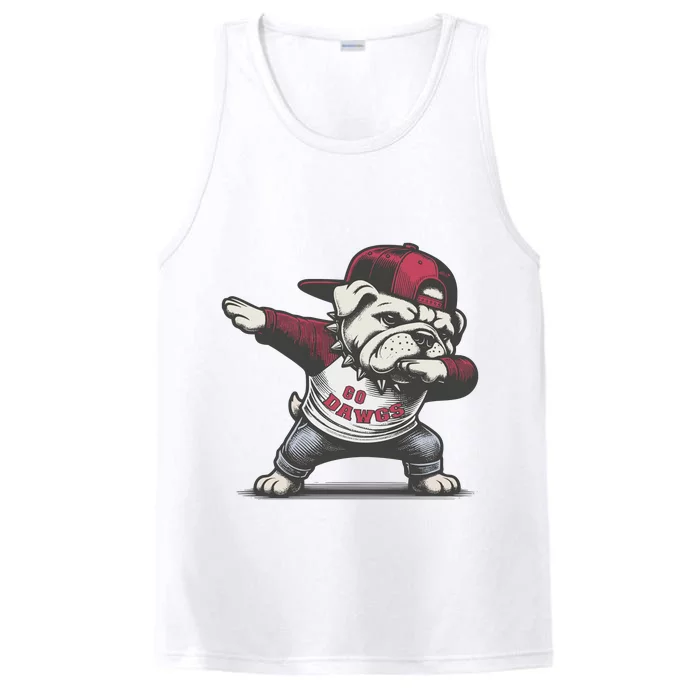 Bulldogs Mascot Go D.A.W.G.S Performance Tank