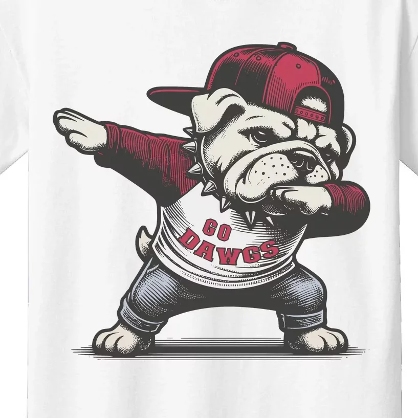 Bulldogs Mascot Go D.A.W.G.S Kids T-Shirt