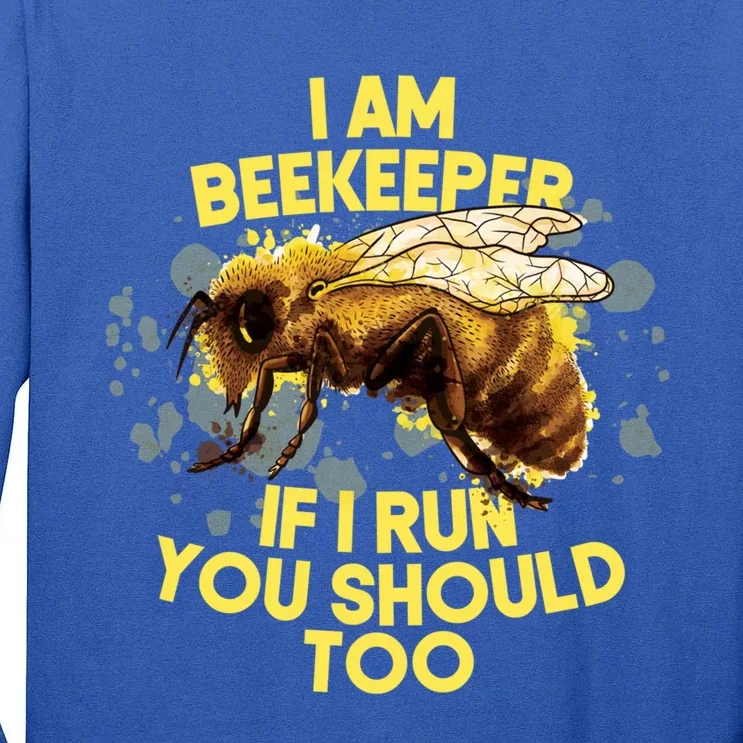 Beekeeper Meaningful Gift Honeycomb Honey Bee Beekeeping Gift Tall Long Sleeve T-Shirt