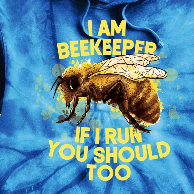 Beekeeper Meaningful Gift Honeycomb Honey Bee Beekeeping Gift Tie Dye Hoodie