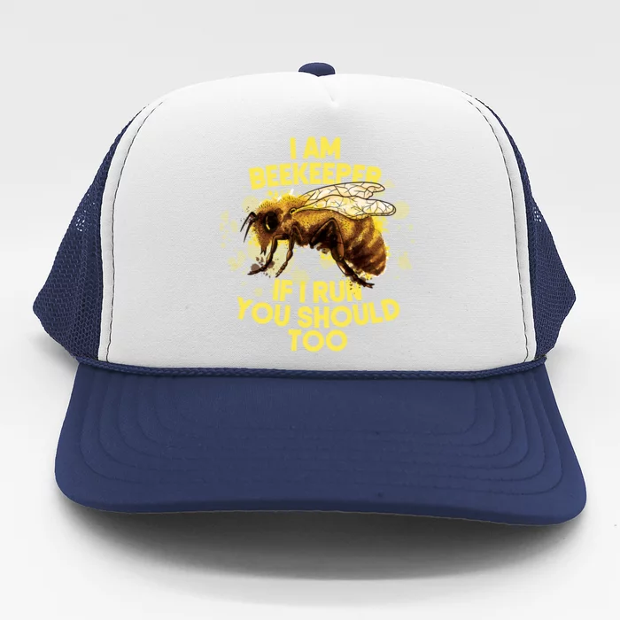 Beekeeper Meaningful Gift Honeycomb Honey Bee Beekeeping Gift Trucker Hat