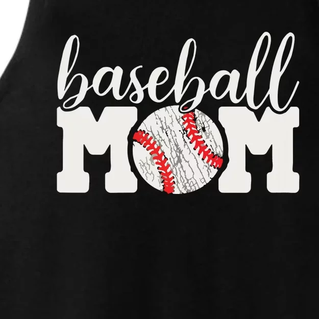 Baseball Mom Gift Cheering Mother Of Outfit Ladies Tri-Blend Wicking Tank