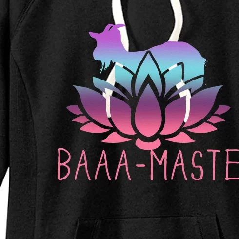 Baaa Maste Goat Yoga Namaste Spiritual Meditation Om Nayah Women's Fleece Hoodie