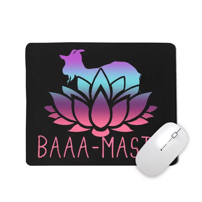 Baaa Maste Goat Yoga Namaste Spiritual Meditation Om Nayah Mousepad