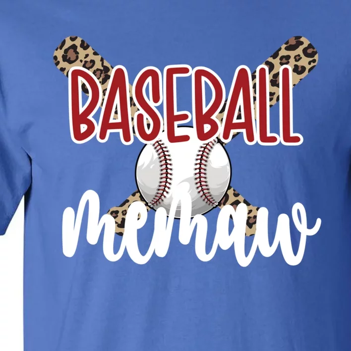 Baseball Memaw Grandma Baseball Player Memaw Gift Tall T-Shirt