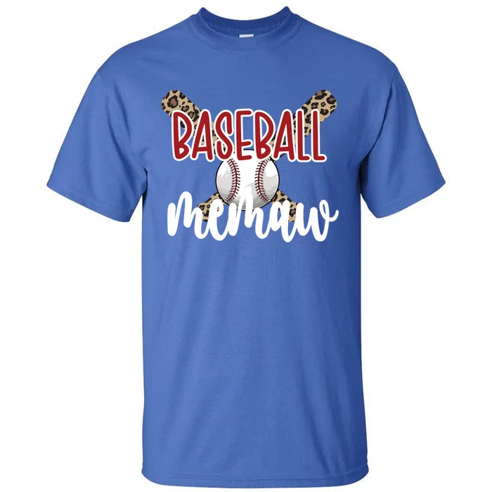 Baseball Memaw Grandma Baseball Player Memaw Gift Tall T-Shirt