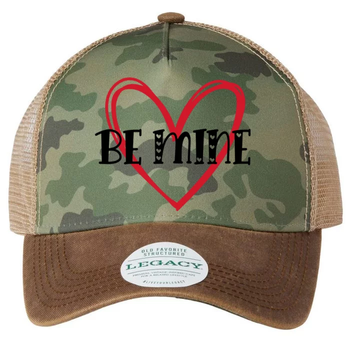 Be Mine Heart Line Valentine's Day Gift Legacy Tie Dye Trucker Hat