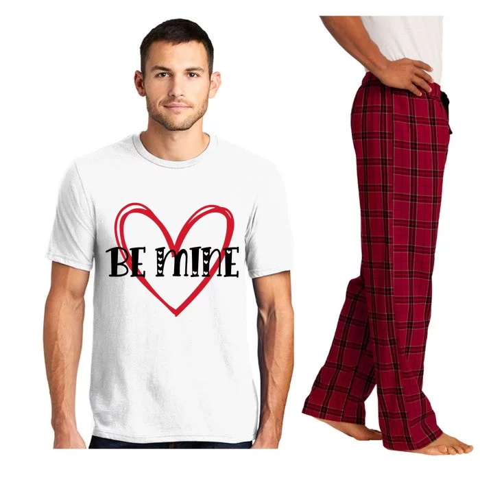 Be Mine Heart Line Valentine's Day Gift Pajama Set