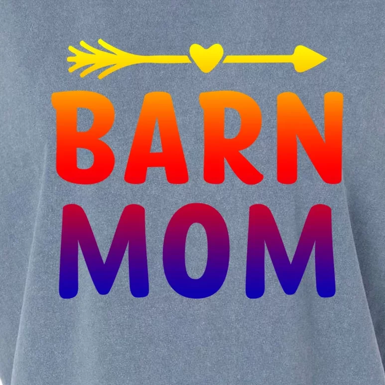 Barn Mom Horse Riding Barnyard Animals Mothers Day Gift Garment-Dyed Women's Muscle Tee