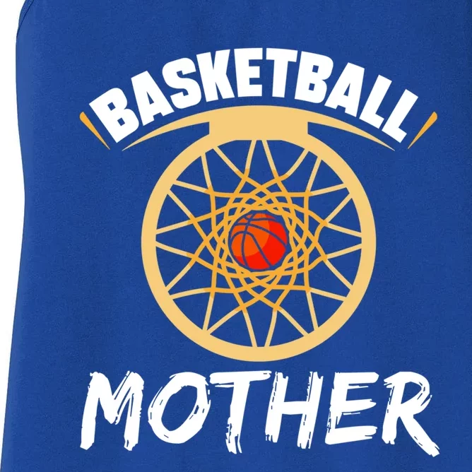 Basketball Mother Hobby Lover Basketballer Player Mom Mommy Funny Gift Women's Racerback Tank