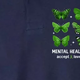 Butterfly Mental Health Awareness Accept Love Understand Softstyle Adult Sport Polo