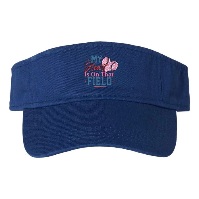 Baseball Mom Heartwarming Design For Proud Baseball Moms Funny Gift Valucap Bio-Washed Visor