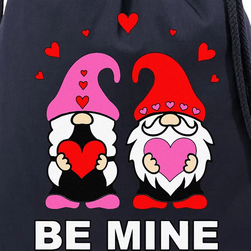 Be Mine Happy Valentines Day Gnomes Elves Love Anniversary Drawstring Bag