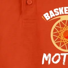 Basketball Mother Hobby Lover Basketballer Player Mom Mommy Gift Dry Zone Grid Performance Polo