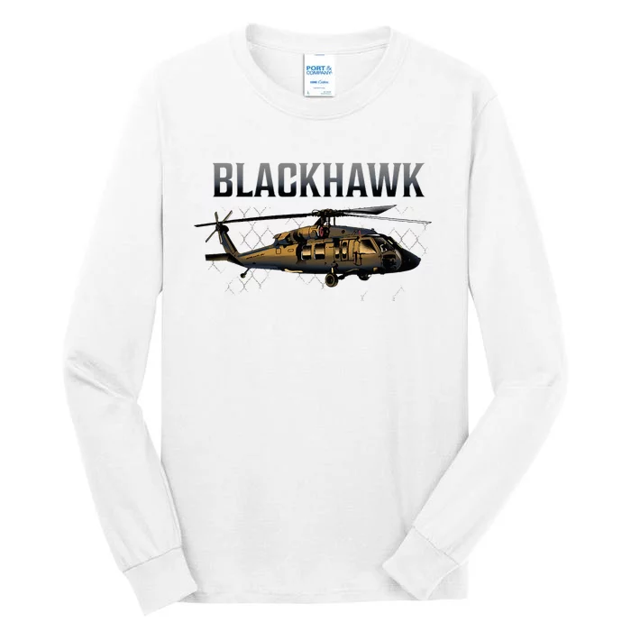 Blackhawk Military Helicopter Tall Long Sleeve T-Shirt