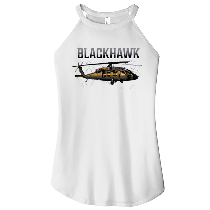 Blackhawk Military Helicopter Women’s Perfect Tri Rocker Tank