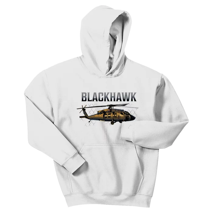 Blackhawk Military Helicopter Kids Hoodie