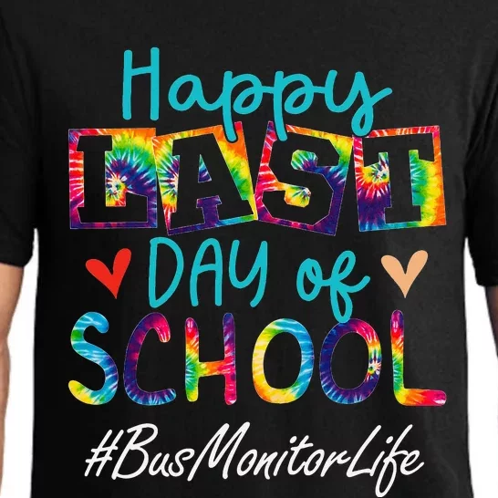 Bus Monitor Happy Last Day Of School Funny Graduation Pajama Set