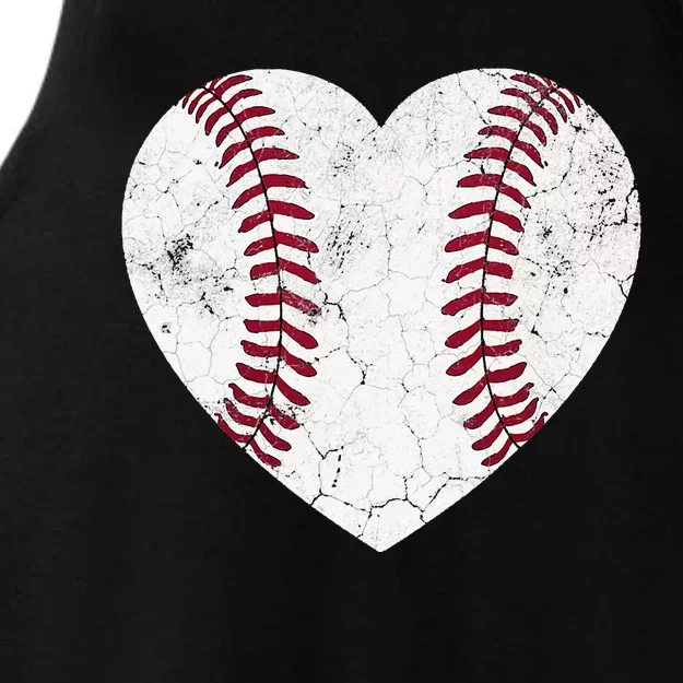 Baseball Mom Heart Baseball Softball Mom Mama Mothers Day Ladies Tri-Blend Wicking Tank