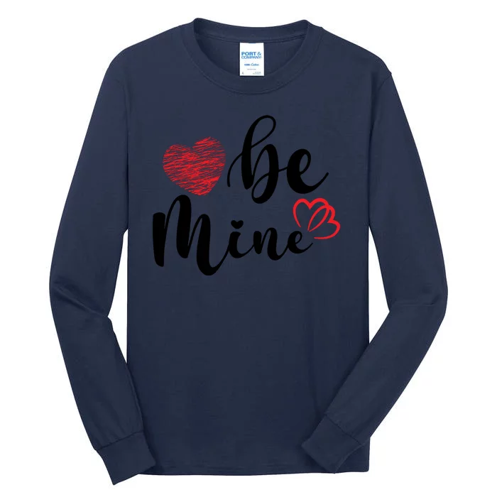 Be Mine Heart Cute Valentines Day Tall Long Sleeve T-Shirt