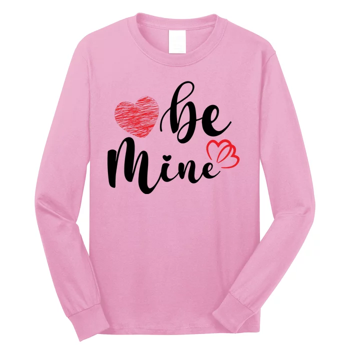 Be Mine Heart Cute Valentines Day Long Sleeve Shirt