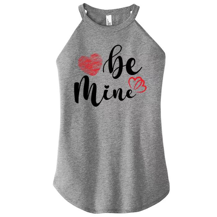 Be Mine Heart Cute Valentines Day Women’s Perfect Tri Rocker Tank