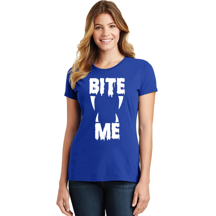 Bite Me Halloween Gift Bite Me Gift Women's T-Shirt