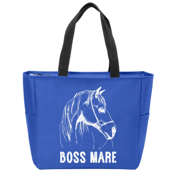 Boss Mare Horseback Riding Equestrians Horse Gift Zip Tote Bag