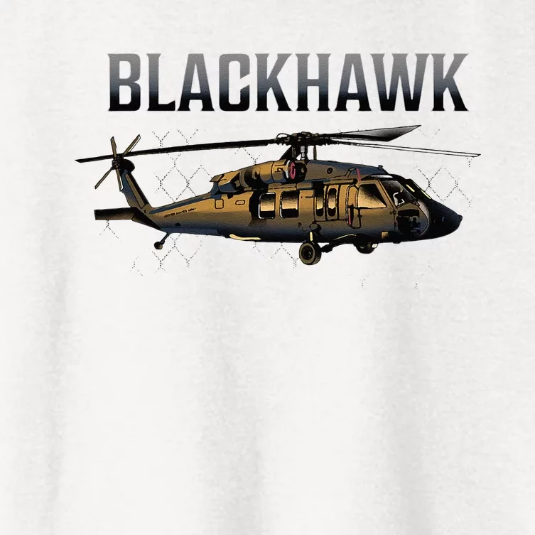 Blackhawk Military Helicopter Women's Crop Top Tee