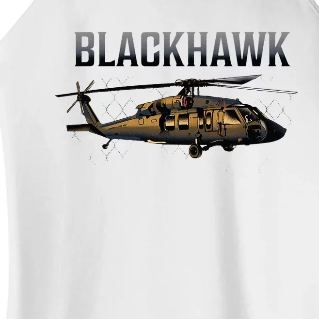 Blackhawk Military Helicopter Women’s Perfect Tri Rocker Tank