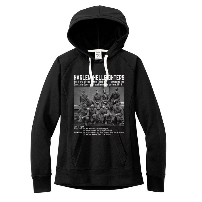 Black Military History Usa Black History Harlem Hellfighters Women's Fleece Hoodie