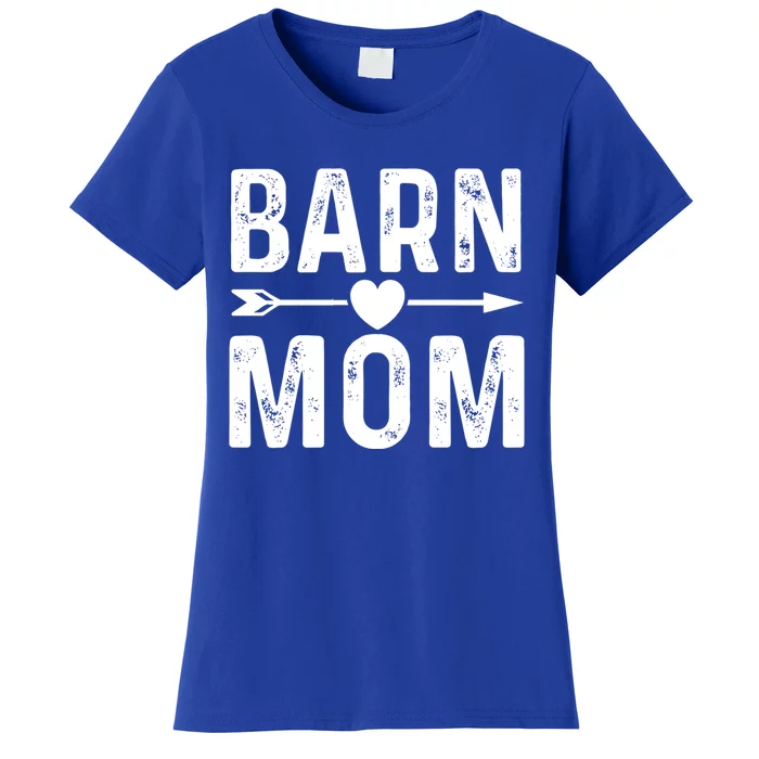 Barn Mom Horse Riding Barnyard Animals Mothers Day Funny Gift Women's T-Shirt