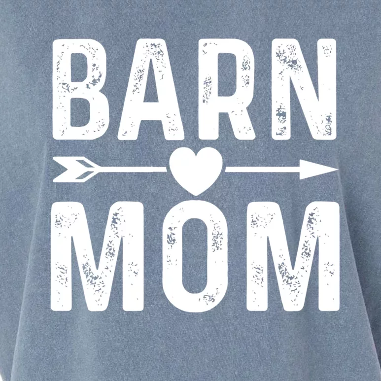 Barn Mom Horse Riding Barnyard Animals Mothers Day Funny Gift Garment-Dyed Women's Muscle Tee