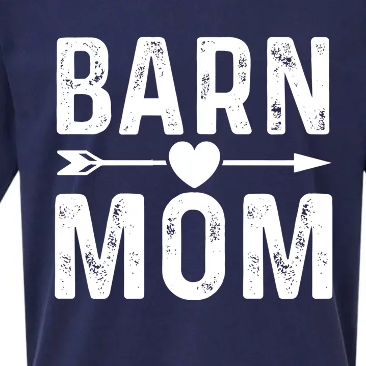 Barn Mom Horse Riding Barnyard Animals Mothers Day Funny Gift Sueded Cloud Jersey T-Shirt