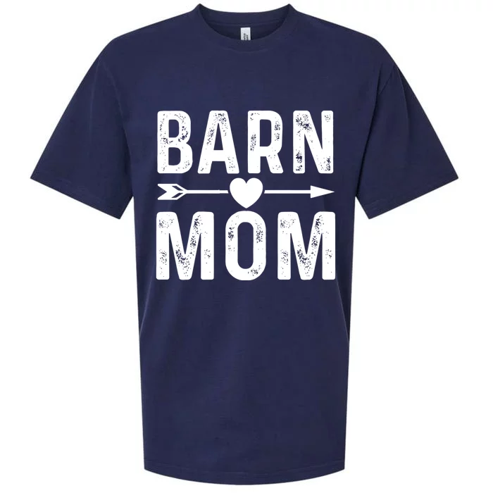 Barn Mom Horse Riding Barnyard Animals Mothers Day Funny Gift Sueded Cloud Jersey T-Shirt