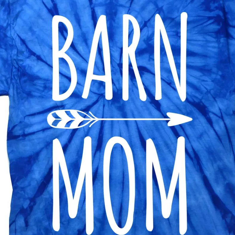 Barn Mom Horse Riding Barnyard Animals Mothers Day Gift Tie-Dye T-Shirt