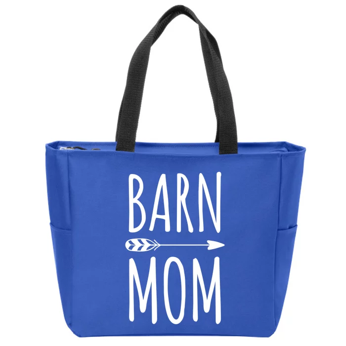 Barn Mom Horse Riding Barnyard Animals Mothers Day Gift Zip Tote Bag