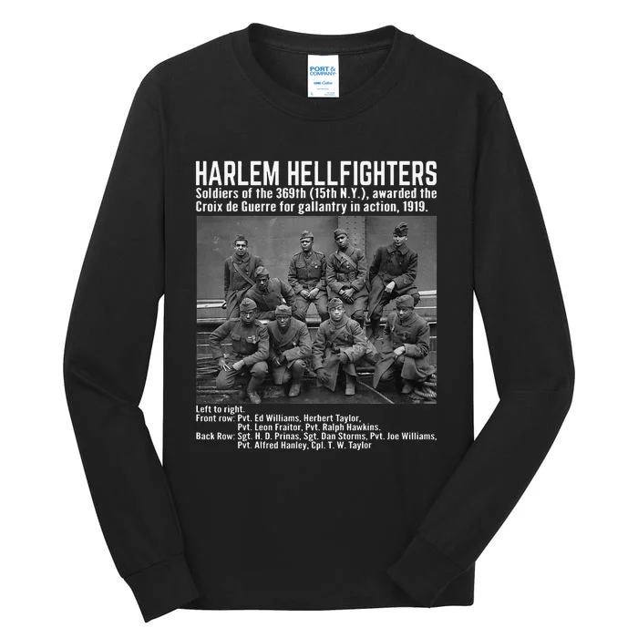 Black Military History USA Black History Harlem Hellfighters Tall Long Sleeve T-Shirt