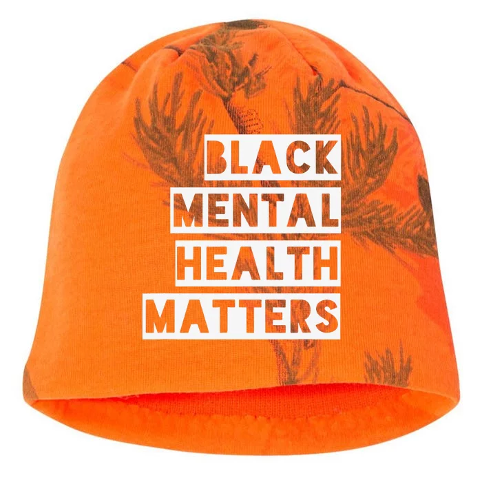 BLACK MENTAL HEALTH MATTERS Mental Health Awareness Month Kati - Camo Knit Beanie