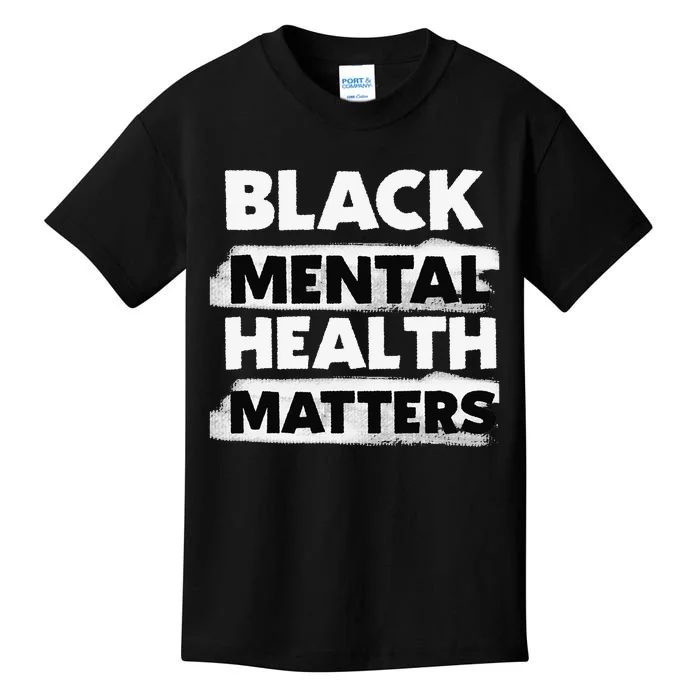 Black Mental Health Matters Therapy Black Excellence Gift Kids T-Shirt