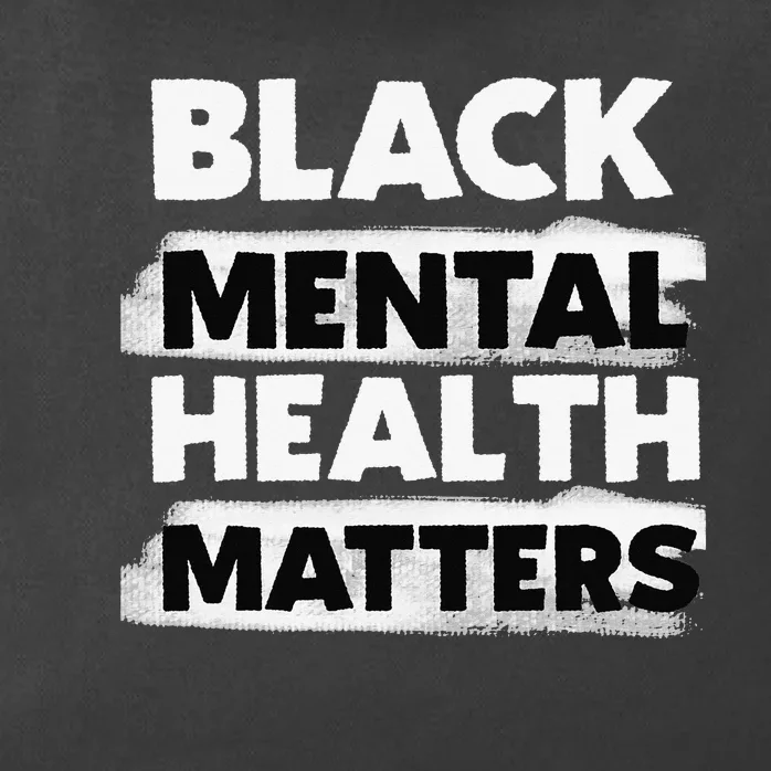 Black Mental Health Matters Therapy Black Excellence Gift Zip Tote Bag