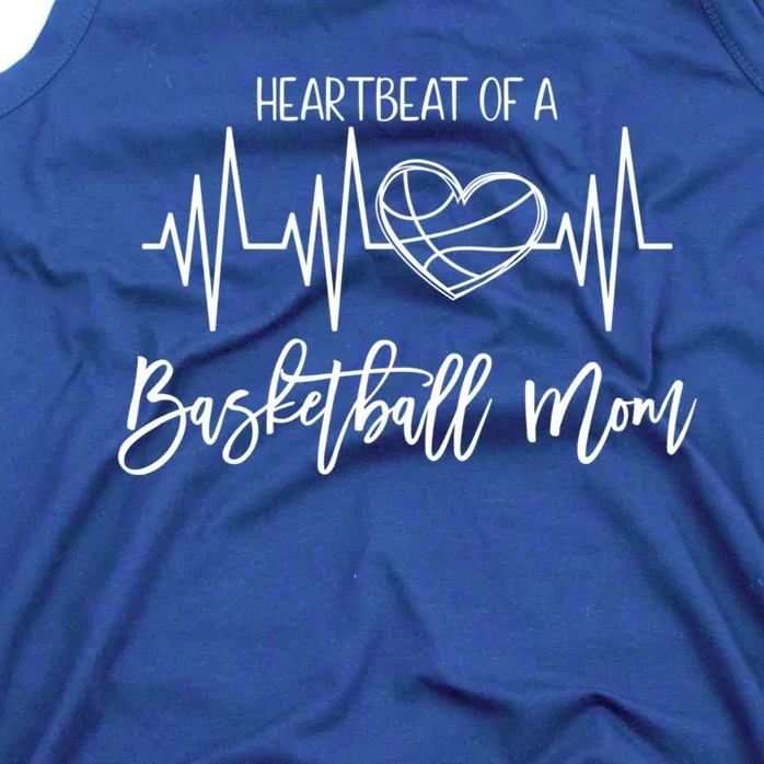 Basketball Mom Heartbeat Cute Proud Mama Gift Cute Gift Tank Top