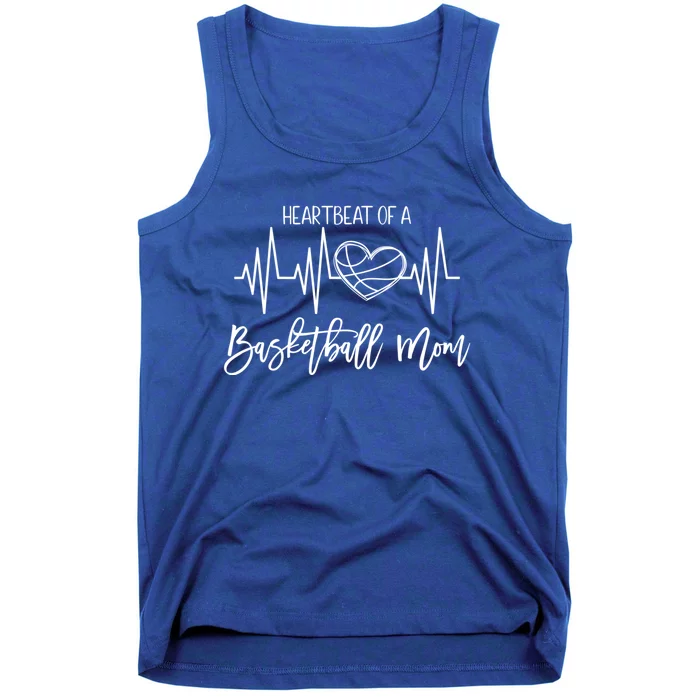 Basketball Mom Heartbeat Cute Proud Mama Gift Cute Gift Tank Top